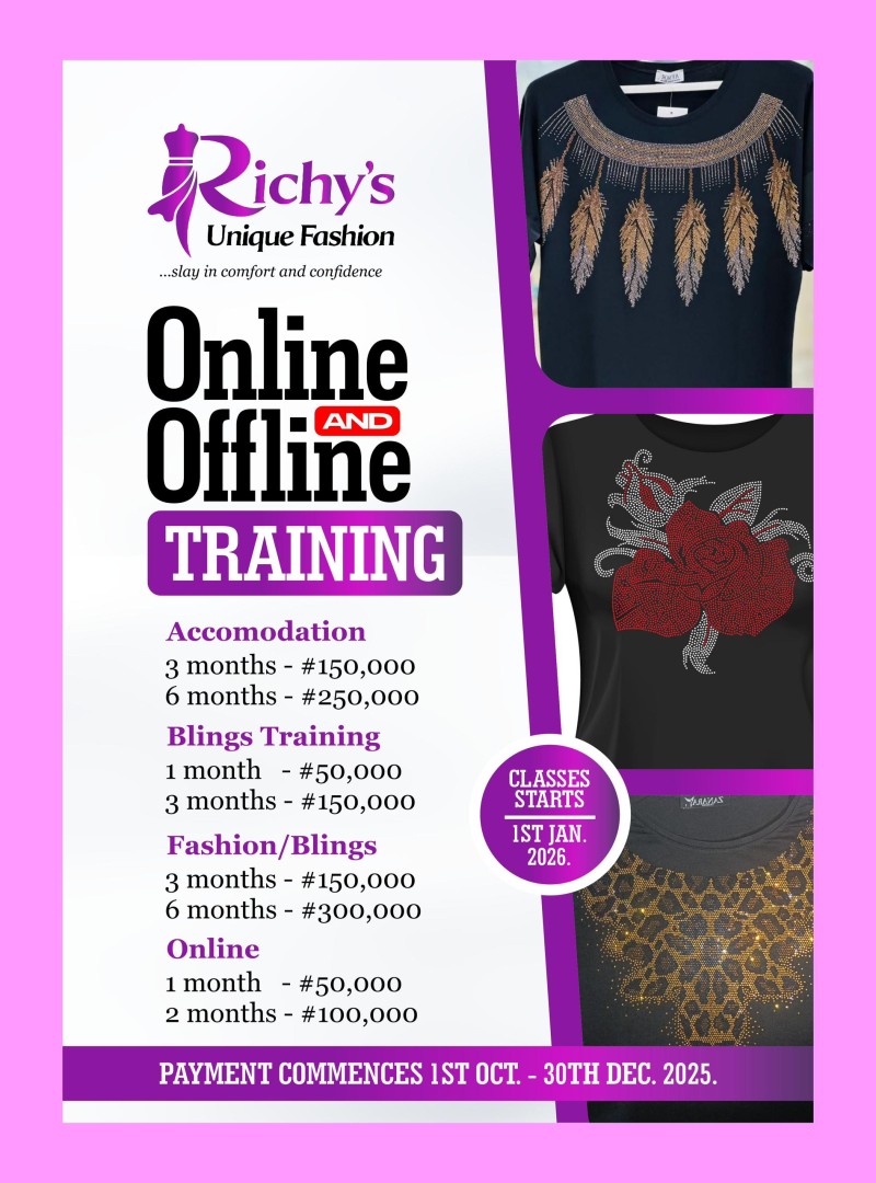 Richy's Unique Fashion/Blings Training