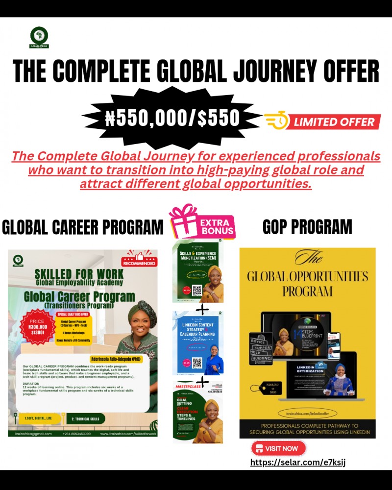Complete Global Journey (Half Payment)