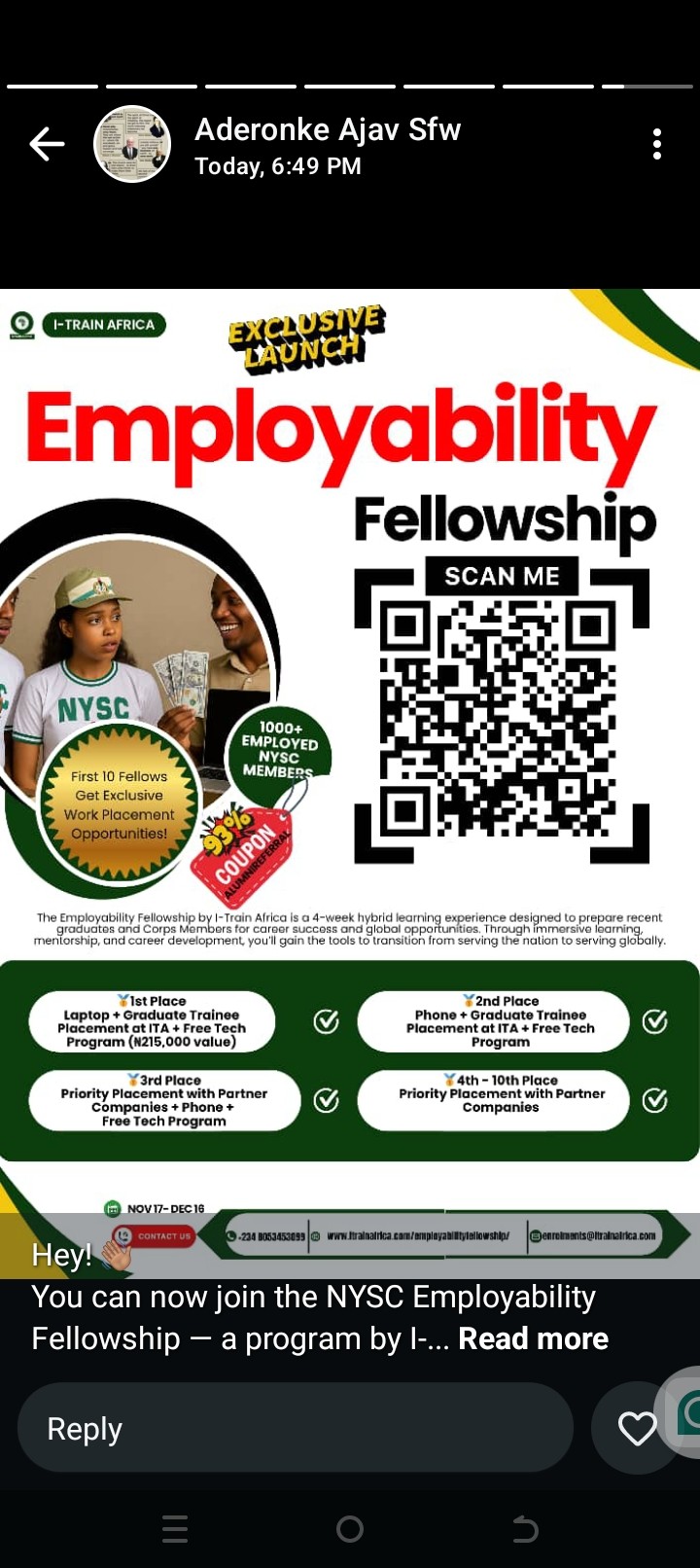 OGE - NYSC Employability Fellowship