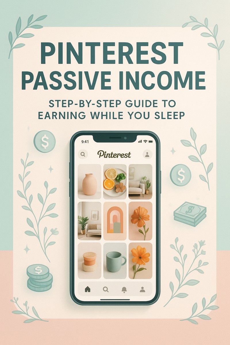 EARN PASSIVE INCOME WITH PINTEREST : From Zero to Full-Time Income 50% commison