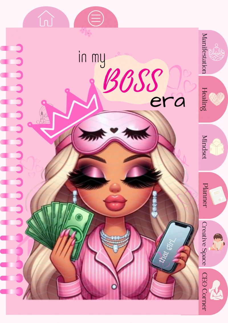 Girl Boss Era Digital Planner – Manifest, Heal, Slay