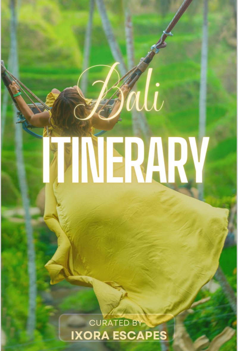 Bali Itinerary / Travel Guide