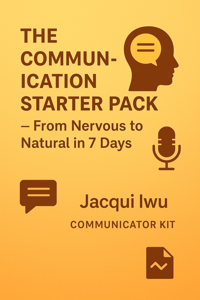 Communications Starter Pack (AKA) Public Speaking Drills