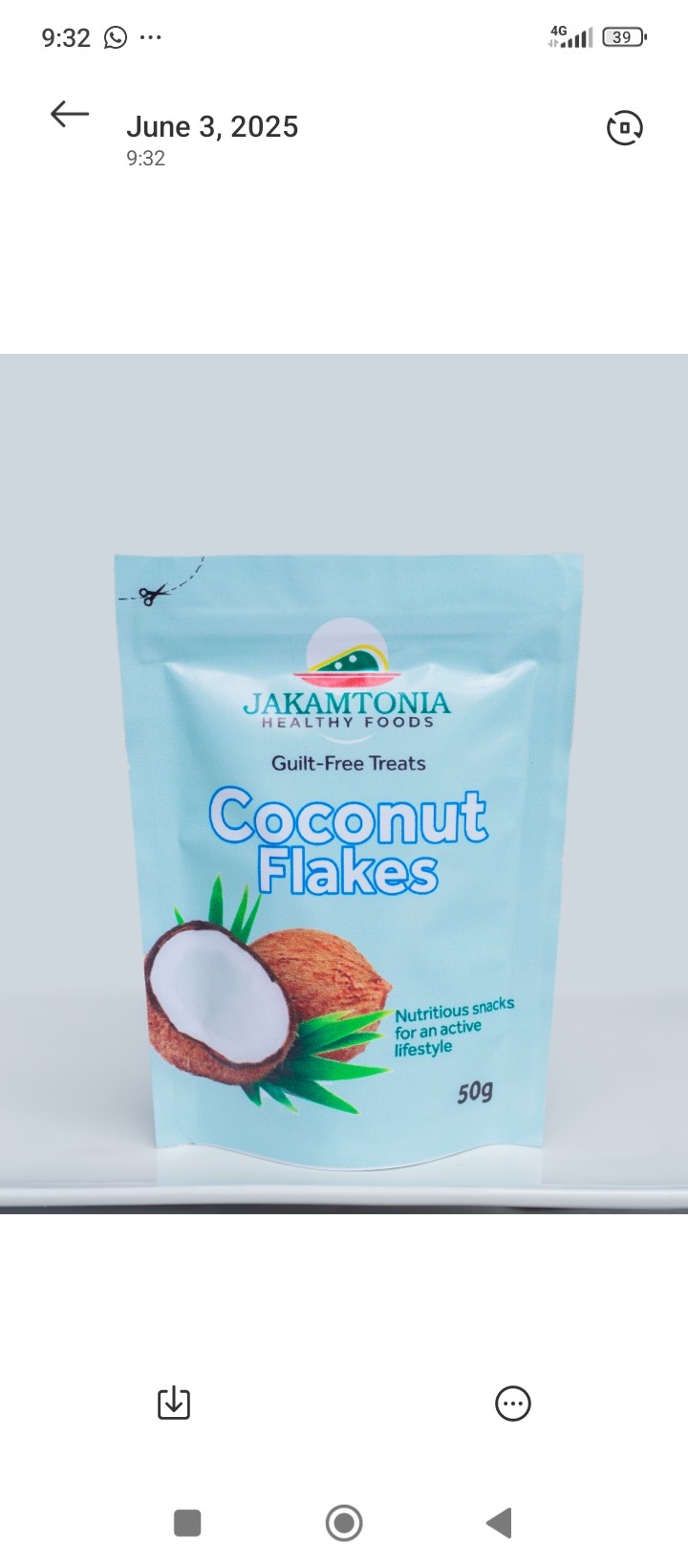 Delicious coconut flakes