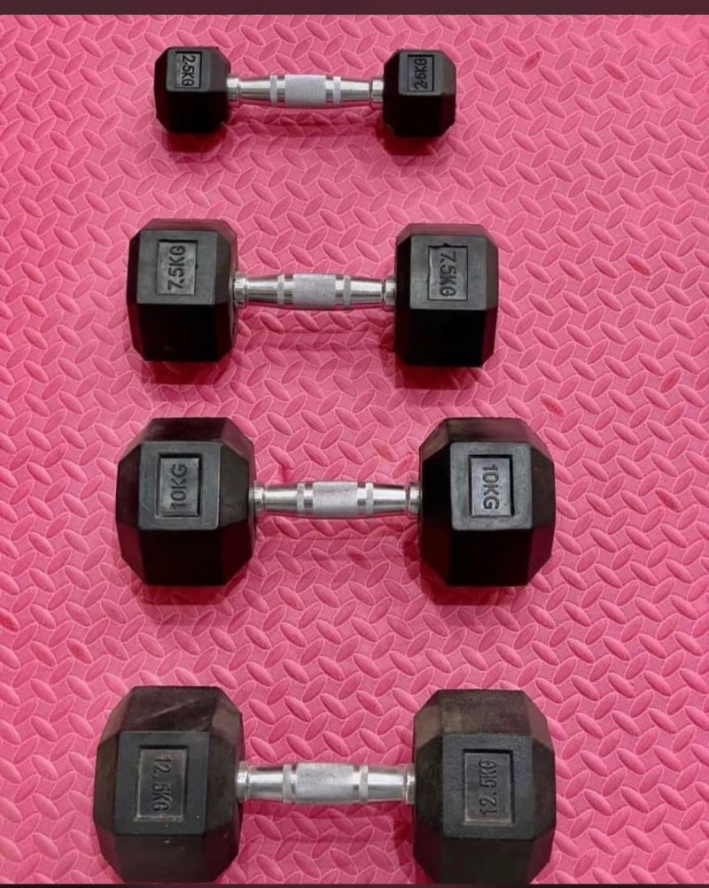 Pair 20kg Hex Dumbbell