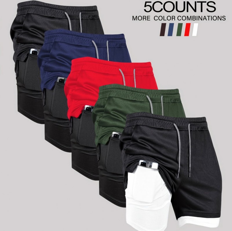 Quick Dry Double compression sports shorts