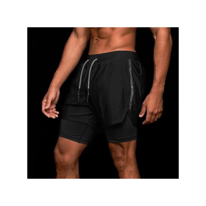 Quick Dry Double compression sports shorts