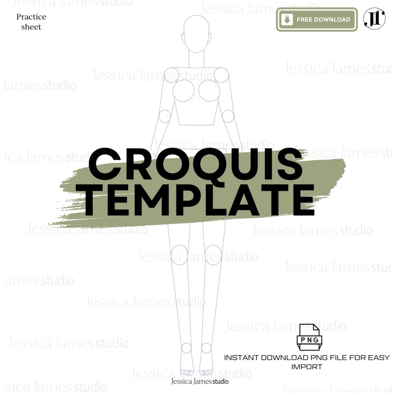Free Croquis Skeleton Template