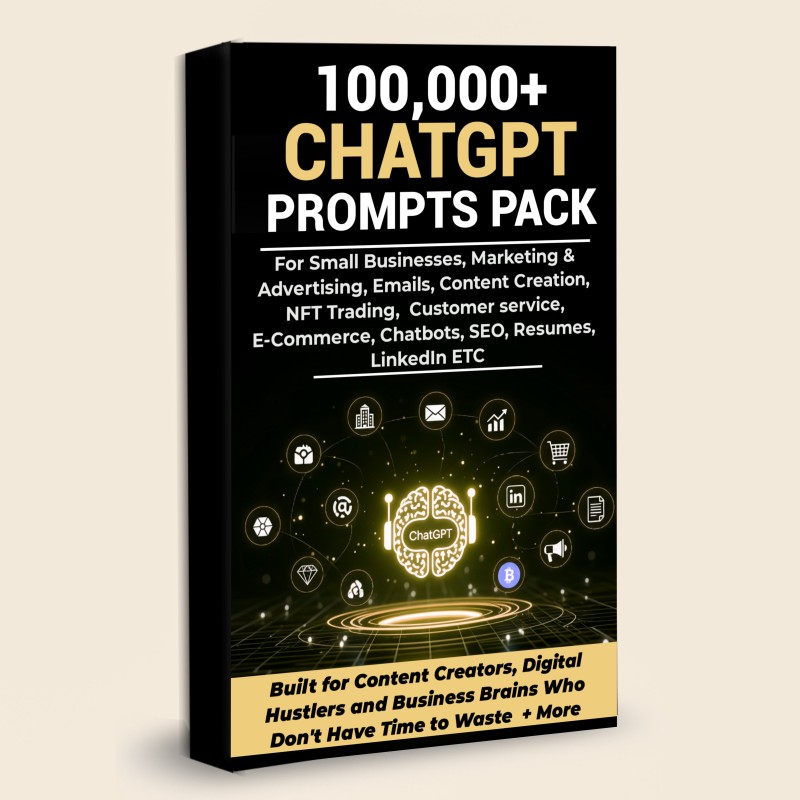 100,000+ ChatGPT Prompts Pack