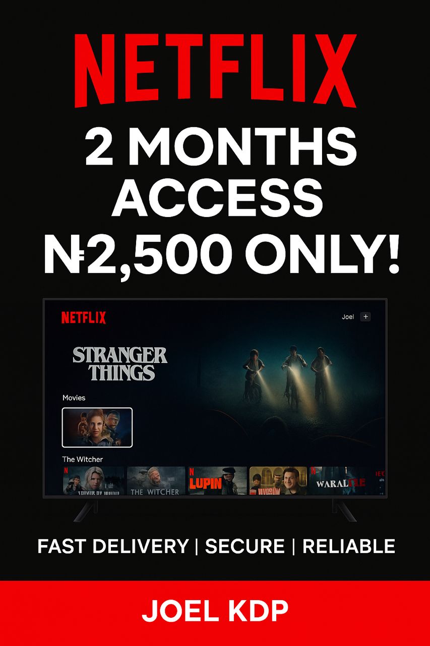 Netflix Premium (2-Month Plan) – Instant Access, No Stress!