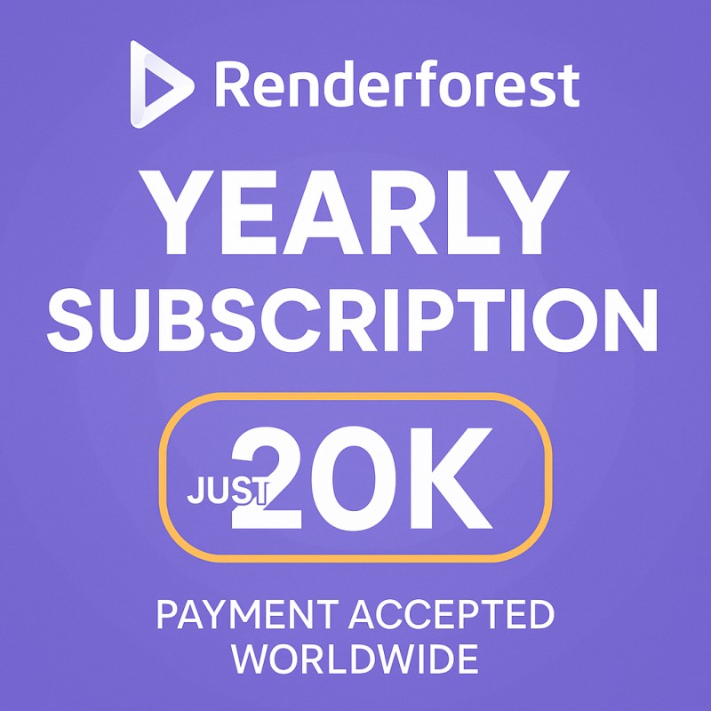 Renderforest Mega Offer – Annual Subscription at 20k