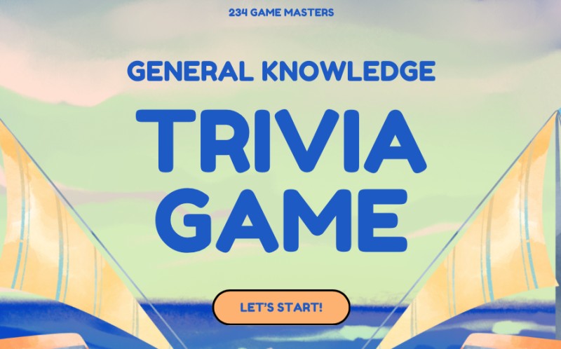 General Knowledge Trivia Game by 234 Game Masters
