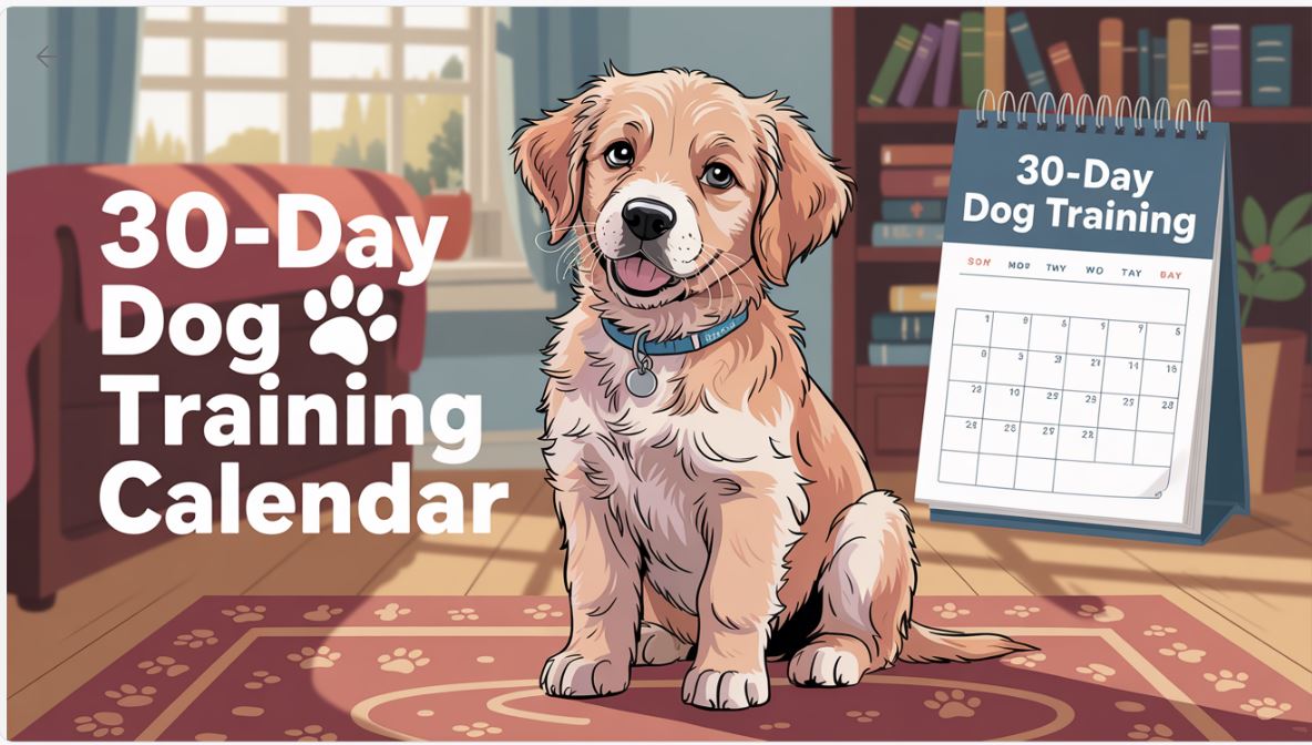 30-Day Dog Training Calendar — Daily Commands, Leash Manners & Bonding (PDF Guide)