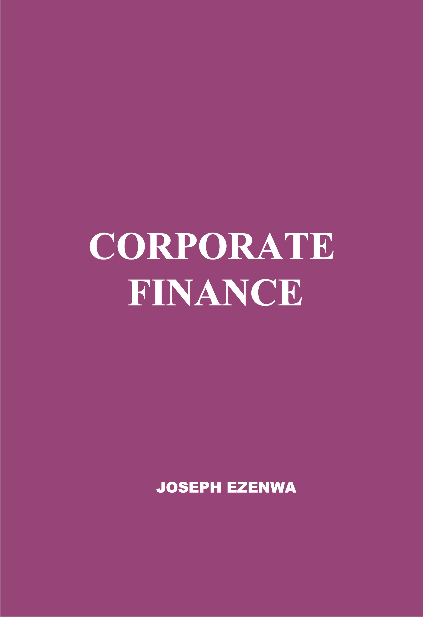 CORPORATE FINANCE