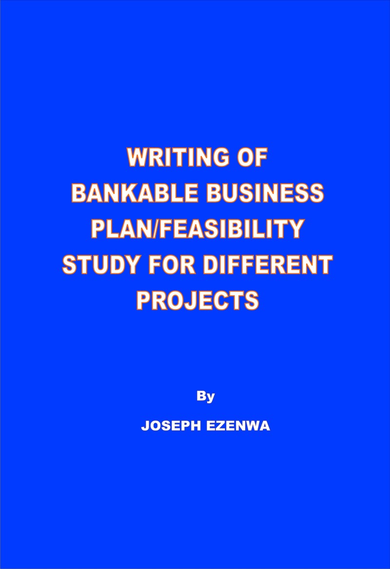 WRITING OF BANKABLE  BUSINESS  PLAN/FEASIBILITY STUDY FOR DIFFERENT PROJECTS
