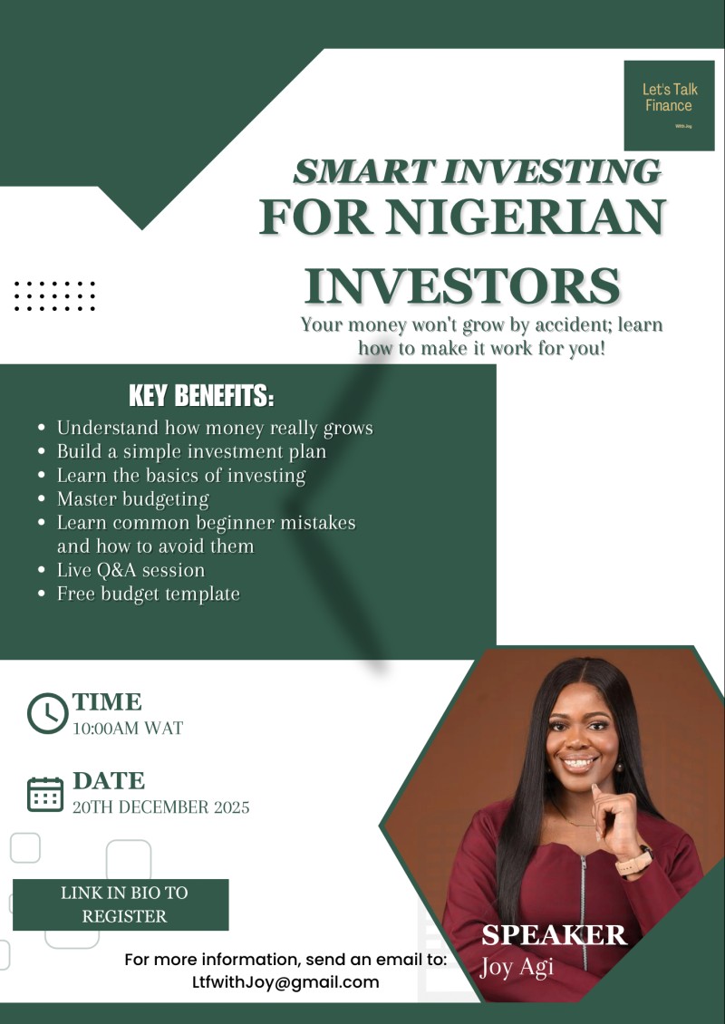 SMART INVESTING FOR NIGERIAN INVESTORS WEBINAR