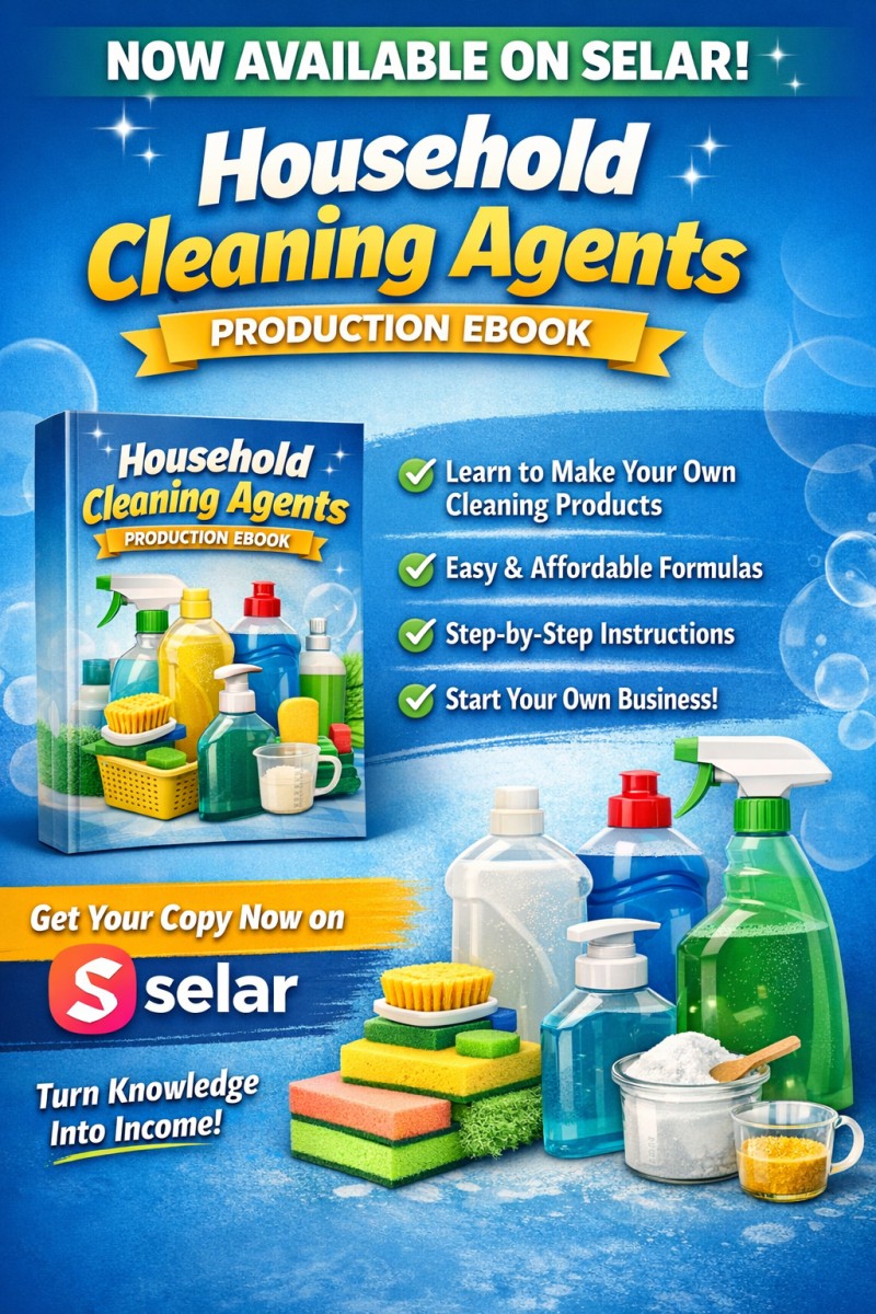 Household cleaning agents production ebook