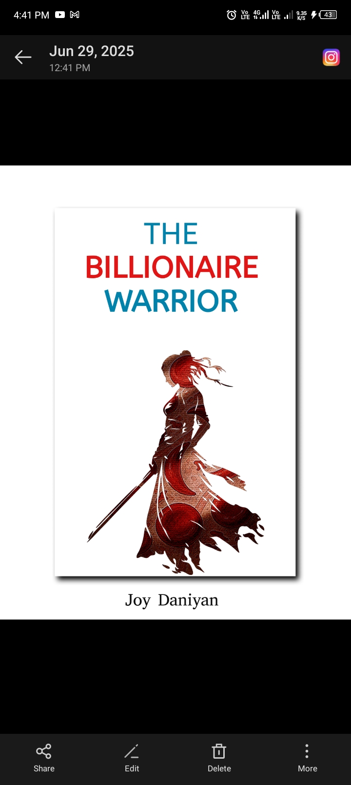 Buy The Billionaire Warrior by Joy Daniyan on Selar