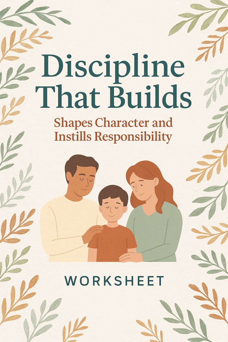 DISCIPLINE WORKSHEET
