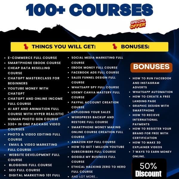 100+ Digital courses