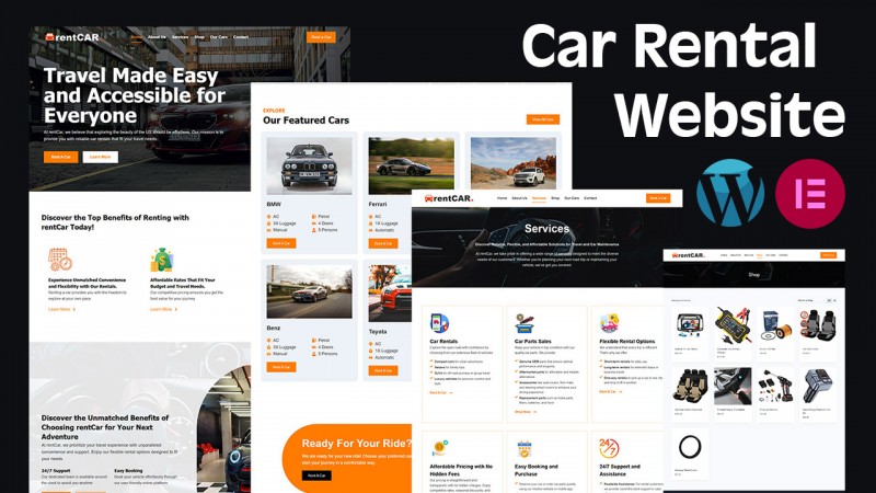 rentCar – Premium Car Rental Website Template