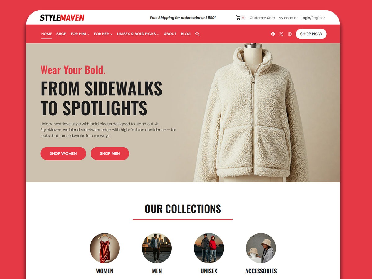 StyleMaven - Clothing Store Website Template