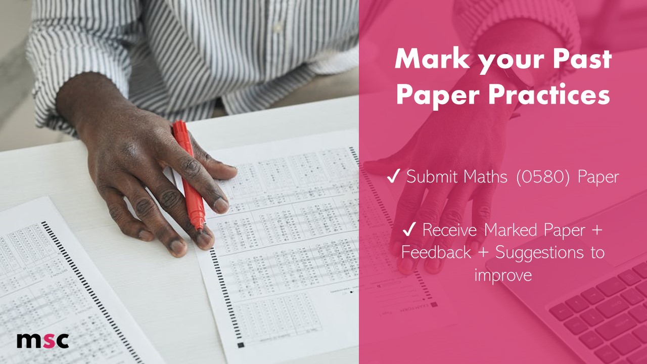 Mark your IGCSE Maths (0580) Past Paper Practices
