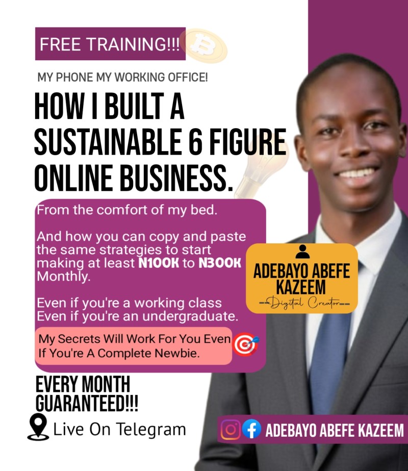 🎟️ FREE TRAINING: How I Built a Sustainable 6-Figure Online Business Using Just My Smartphone