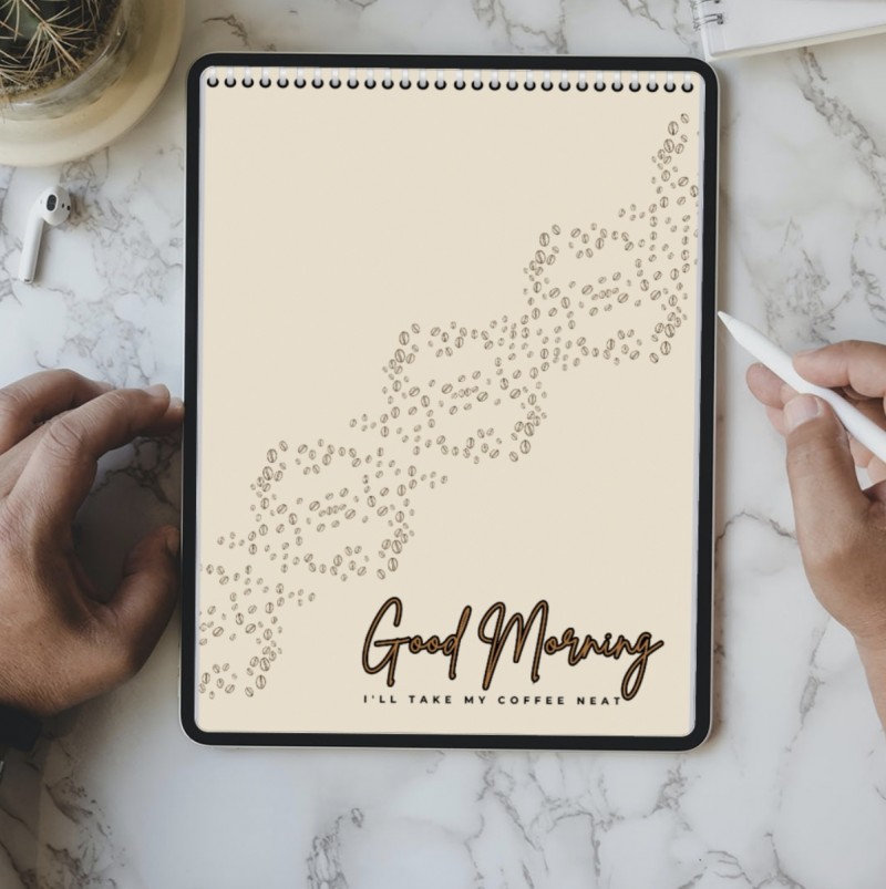 Good Morning Coffee — notebook