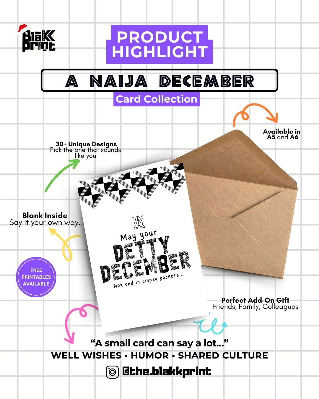 A Naija December — Christmas Card Printables by BlaKKPrint