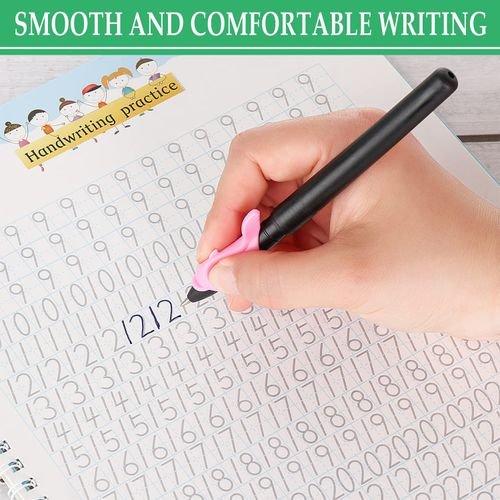 4pcs Magic Reusable Calligraphy Book with Pen – Handwriting & Learning Set for Kids