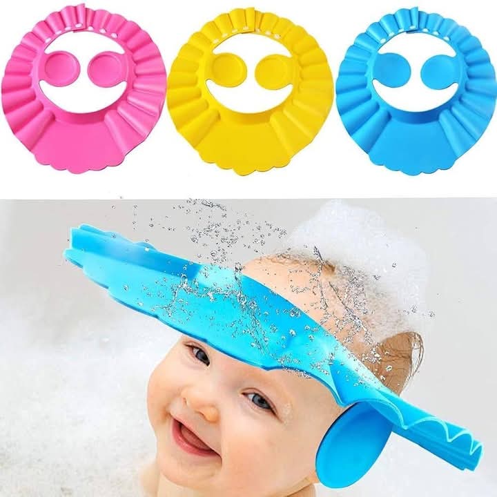 Adjustable Kids & Baby Shower Cap with Ear Cover