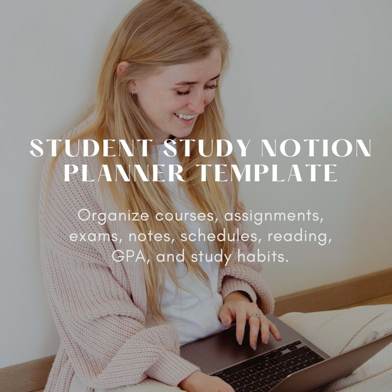 Student Study Notion Template