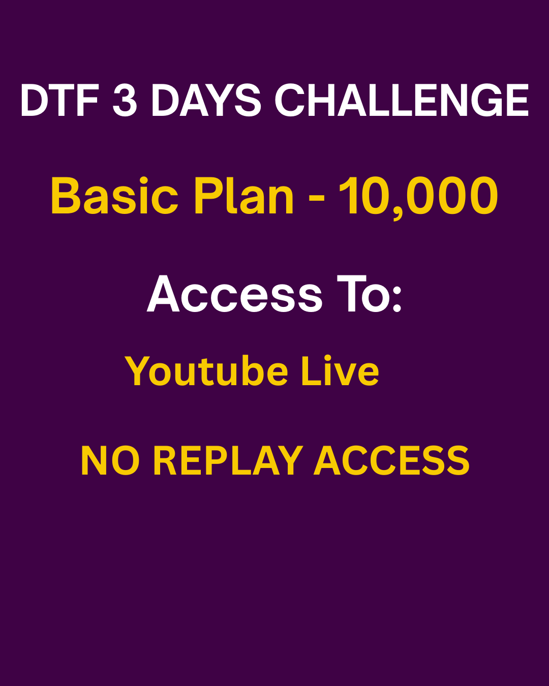 DTF 3 Days Challenge