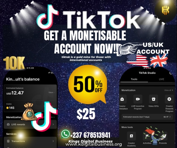 US 🇺🇸🇬🇧UK TikTok account