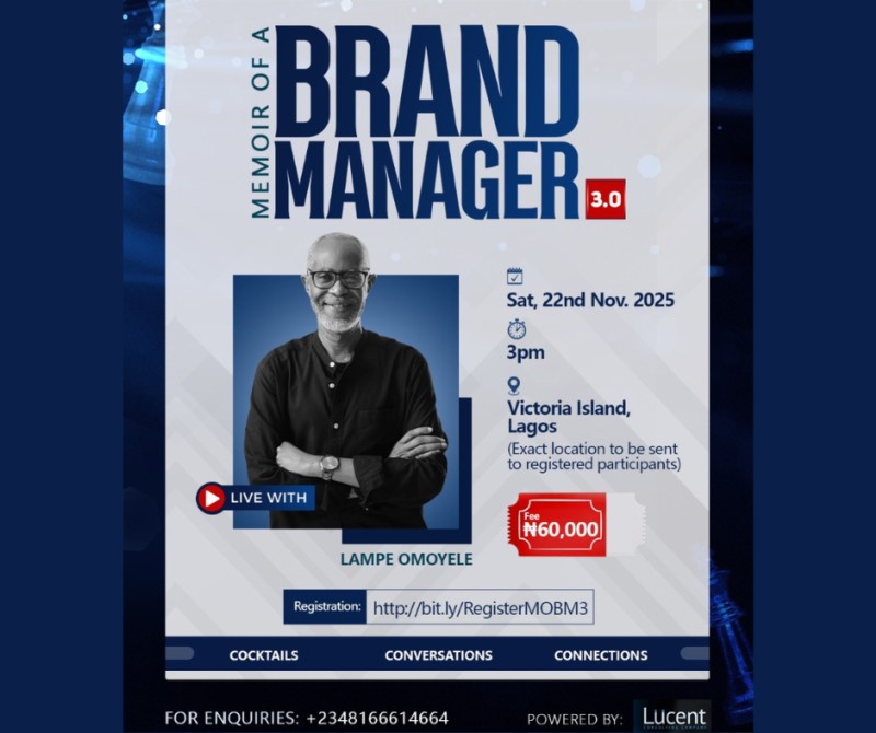 Memoir of a Brand Manager 4.0 Live with Lampe Omoyele