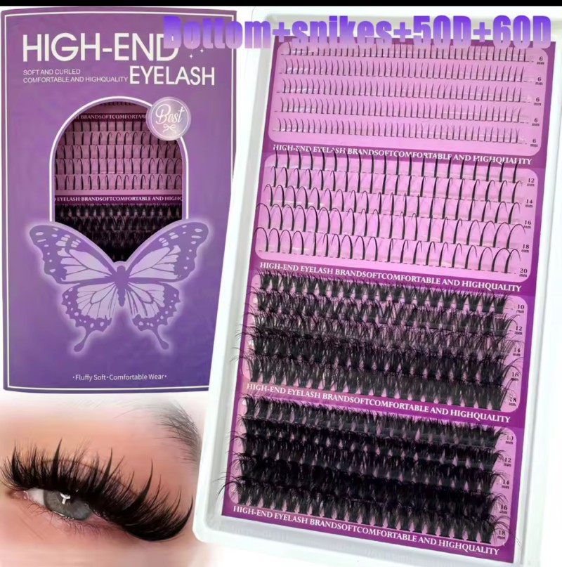 Buy DIY Bottom+Spiky Cluster Lash Extension by Lash by Pearl on Selar