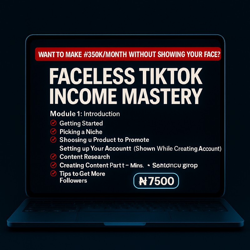 Facless Tiktok Income System