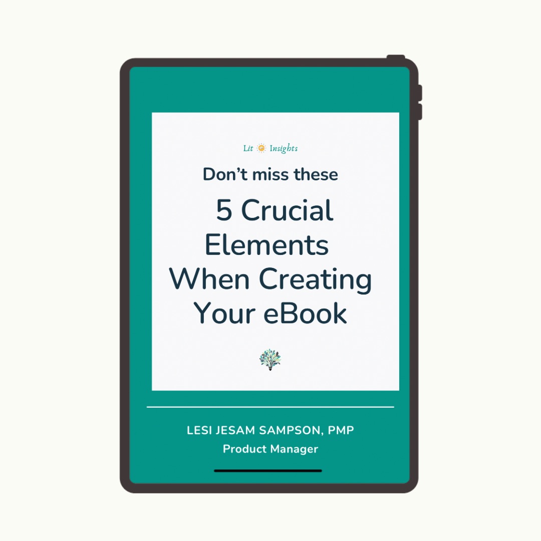 Don't miss these 5 Crucial Elements When Creating Your eBook