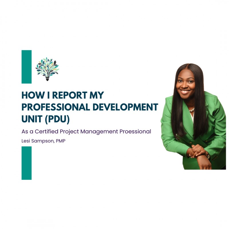 How I Report My PDUs to Keep My PMI Certification Active