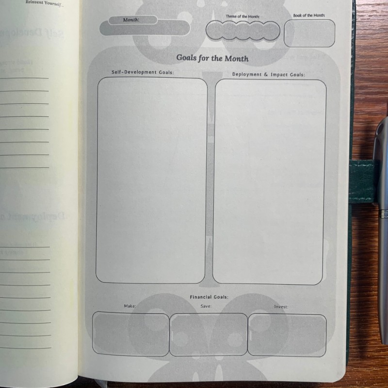 Reinvent Yourself Year Planner