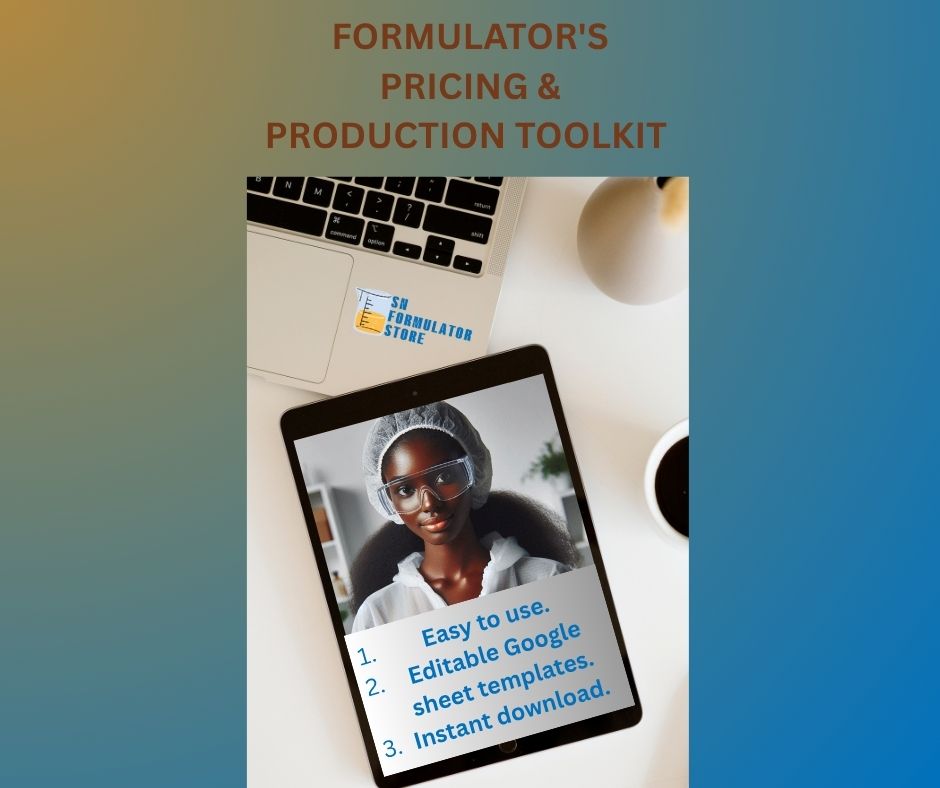 Buy FORMULATOR'S PRICING & PRODUCTION TOOLKIT by Lexy Consult on Selar