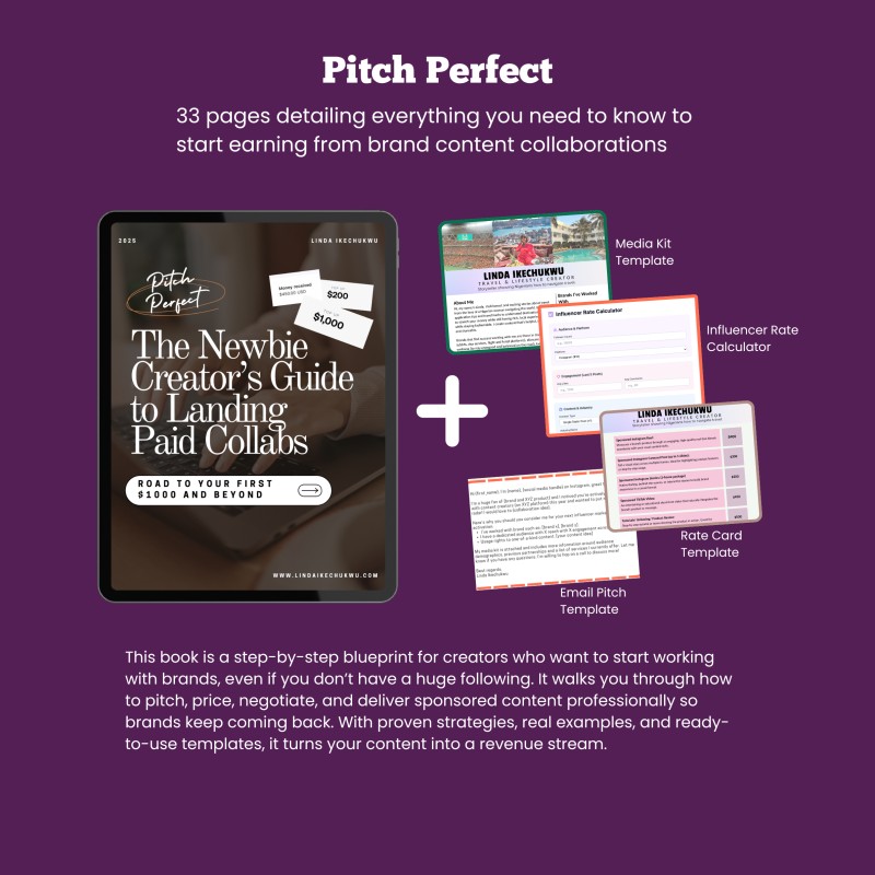Pitch Perfect - The Newbie Creator's Guide to Landing Paid Collabs