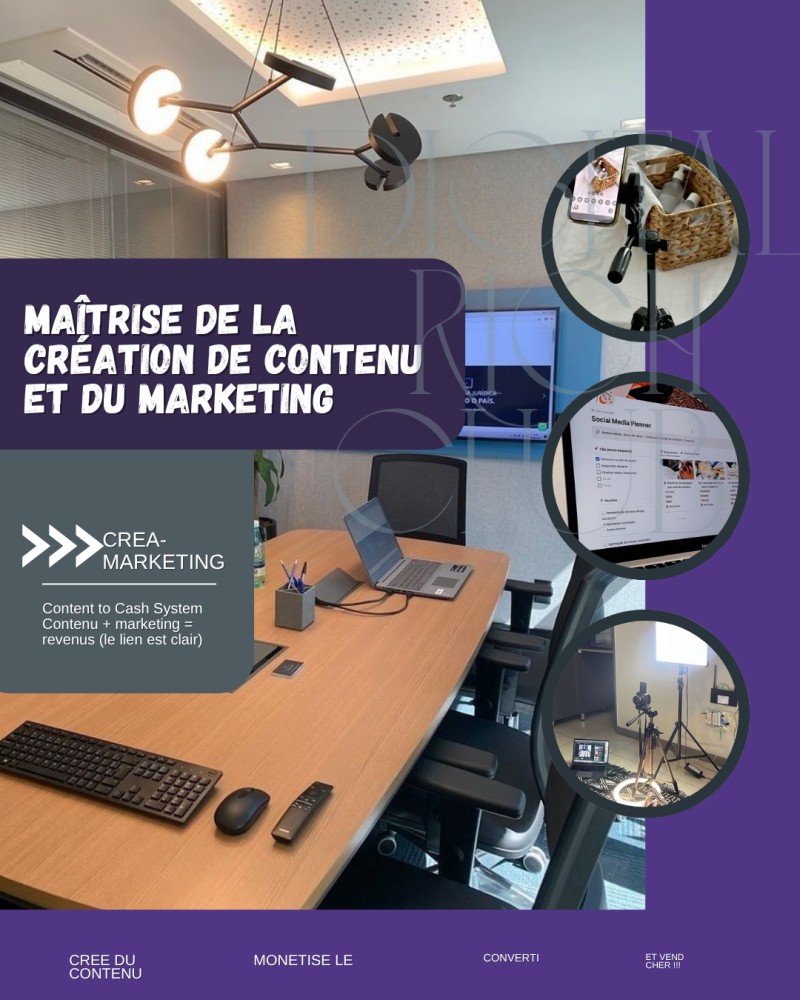 ACCÈS PRO [  CREA- MARKETING] Formation & Coaching Marketing Digital + creation de contenu (3 mois)