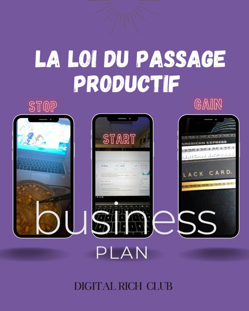 BUSINESS CASH 💰 PLAN  DE LANCEMENT