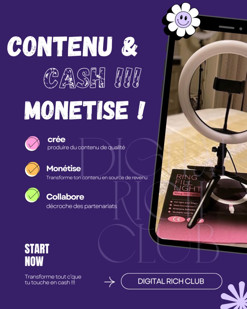 COACHING EN LIGNE - CRÉATION DE CONTENU DIGITALE
