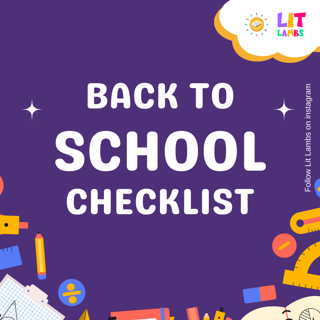 Back To School Checklist