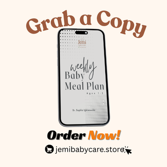 JEMI BABY WEEKLY MEAL PLANNER