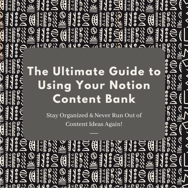 Notion content bank template