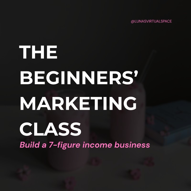 The Beginners' Marketing Class